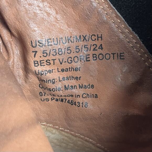 Gentle Souls by Kenneth Cole Size 7.5 Best V-Gore Bootie Leather Buckle Strappy - Picture 9 of 9